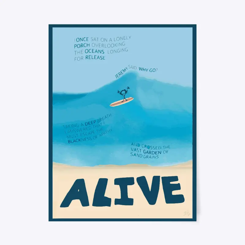 "Alive" Wall Art - Poetic Version
